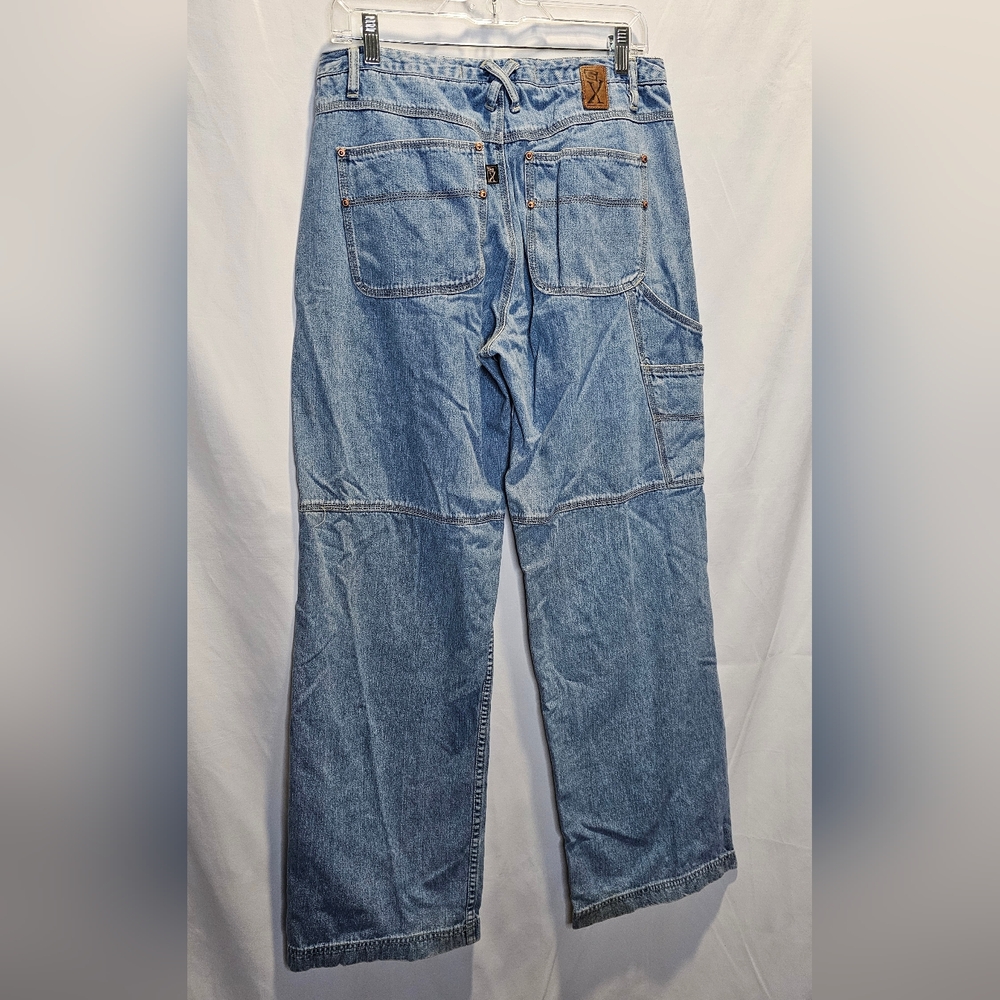 GX Vintage 90s Y2K Know Who You Are Jeans 30x30 Carpenter Baggy Wide Leg Jeans - Picture 9 of 15